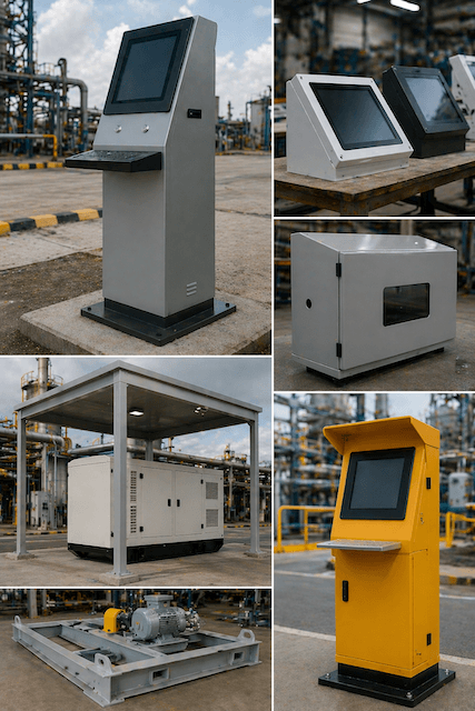 Screen Casings, Skids, Canopies & Industrial Kiosks